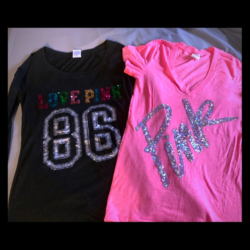 2 Victoria Secret shirts medium& small